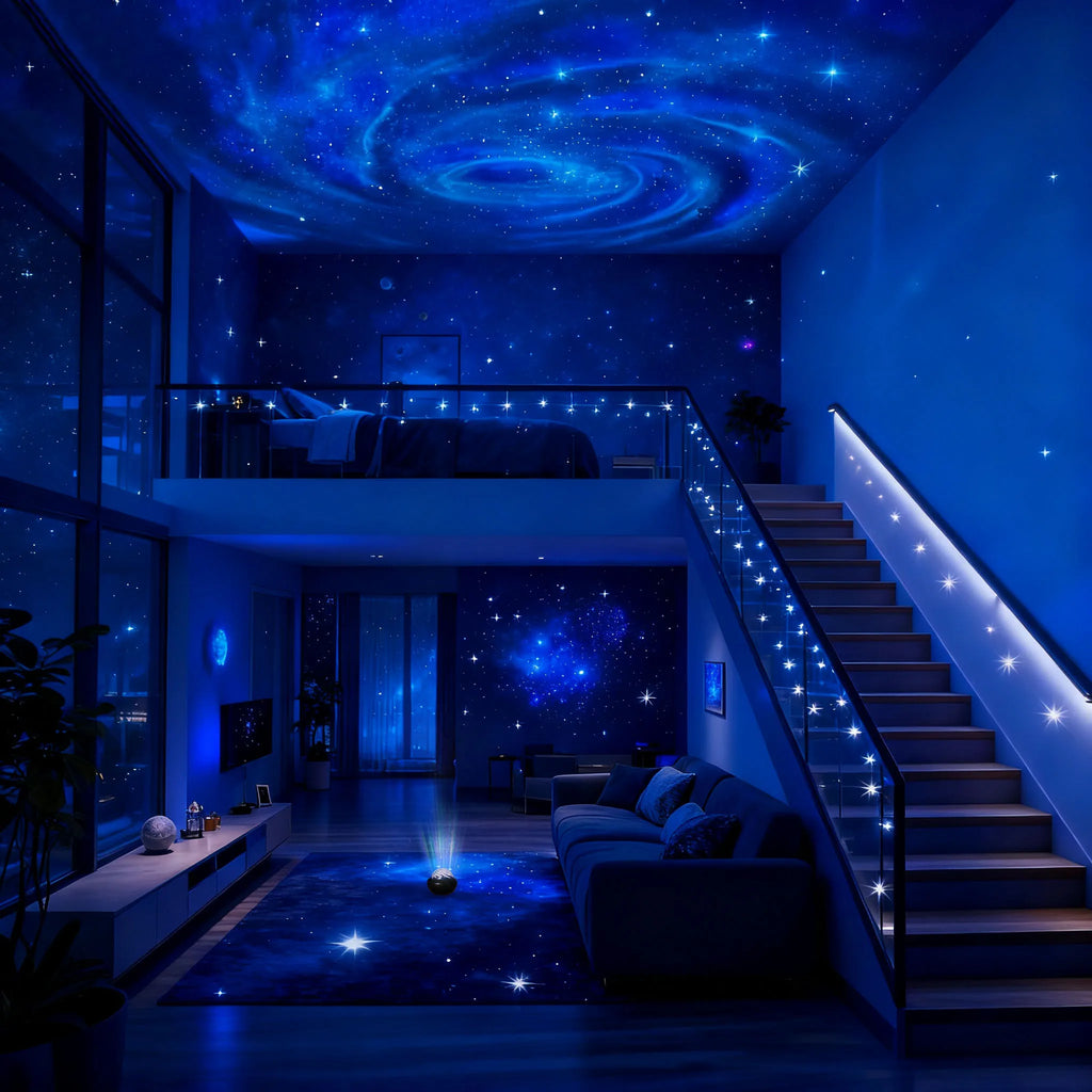 Galaxy Star Projector LED – USB Night Light for Bedroom & Mood Lighting