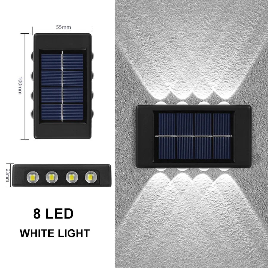 Solar Outdoor Wall Light – Waterproof LED Garden Lamp