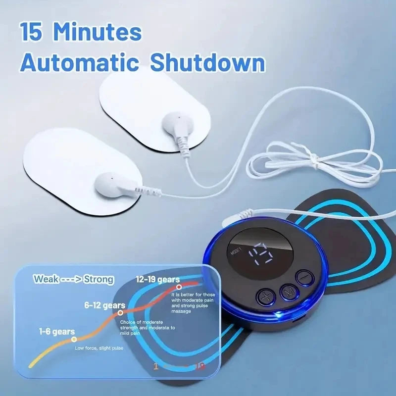 EMS Neck Massager – Smart Electric Muscle Stimulator for Pain Relief & Relaxation