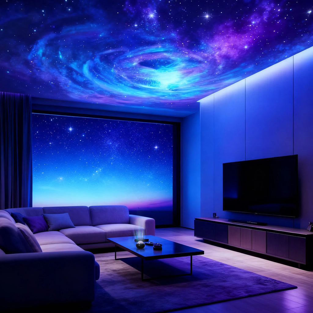 Galaxy Star Projector LED – USB Night Light for Bedroom & Mood Lighting