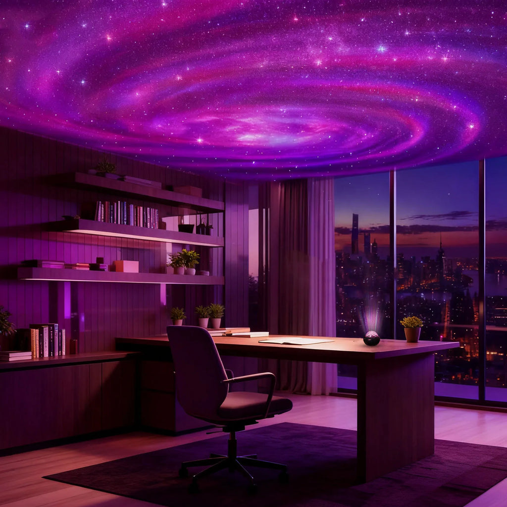 Galaxy Star Projector LED – USB Night Light for Bedroom & Mood Lighting