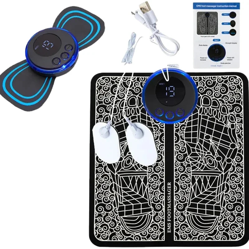 EMS Neck Massager – Smart Electric Muscle Stimulator for Pain Relief & Relaxation