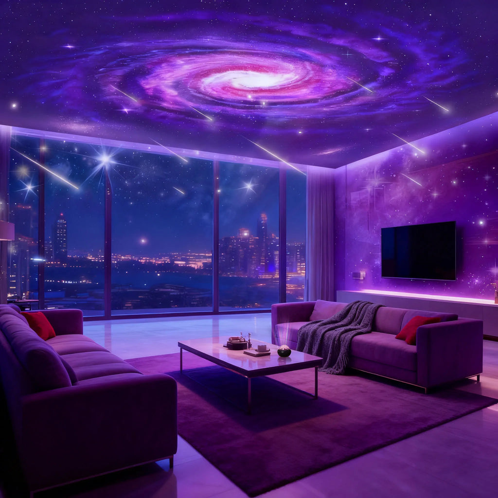 Galaxy Star Projector LED – USB Night Light for Bedroom & Mood Lighting